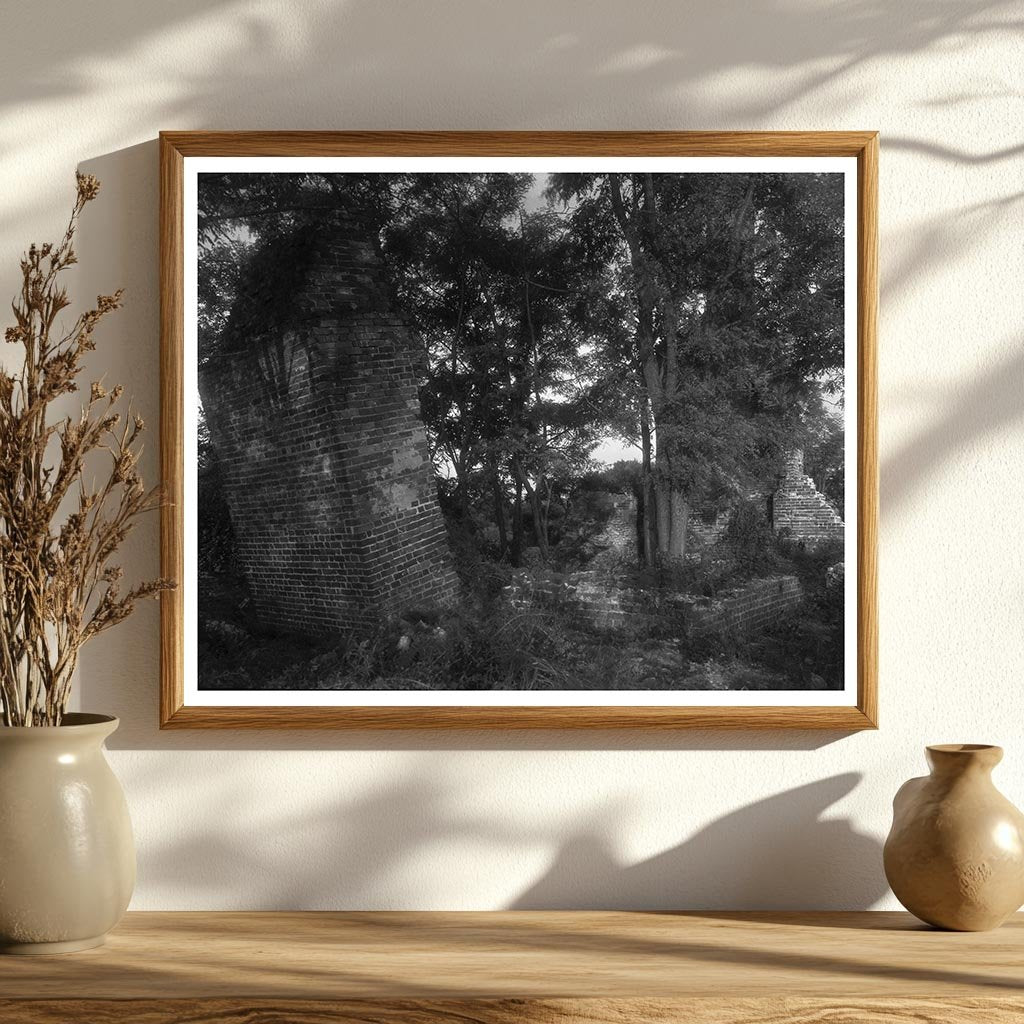 Architectural Ruins in Lancaster, VA - Early 20th Century