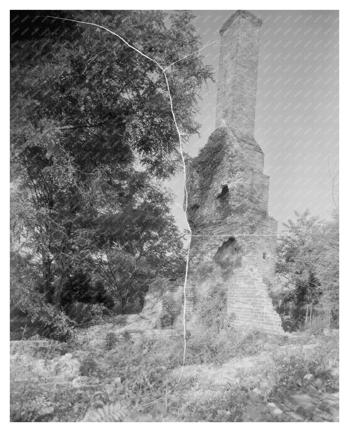Ruins of Lancaster Court House, Virginia, Early 1900s