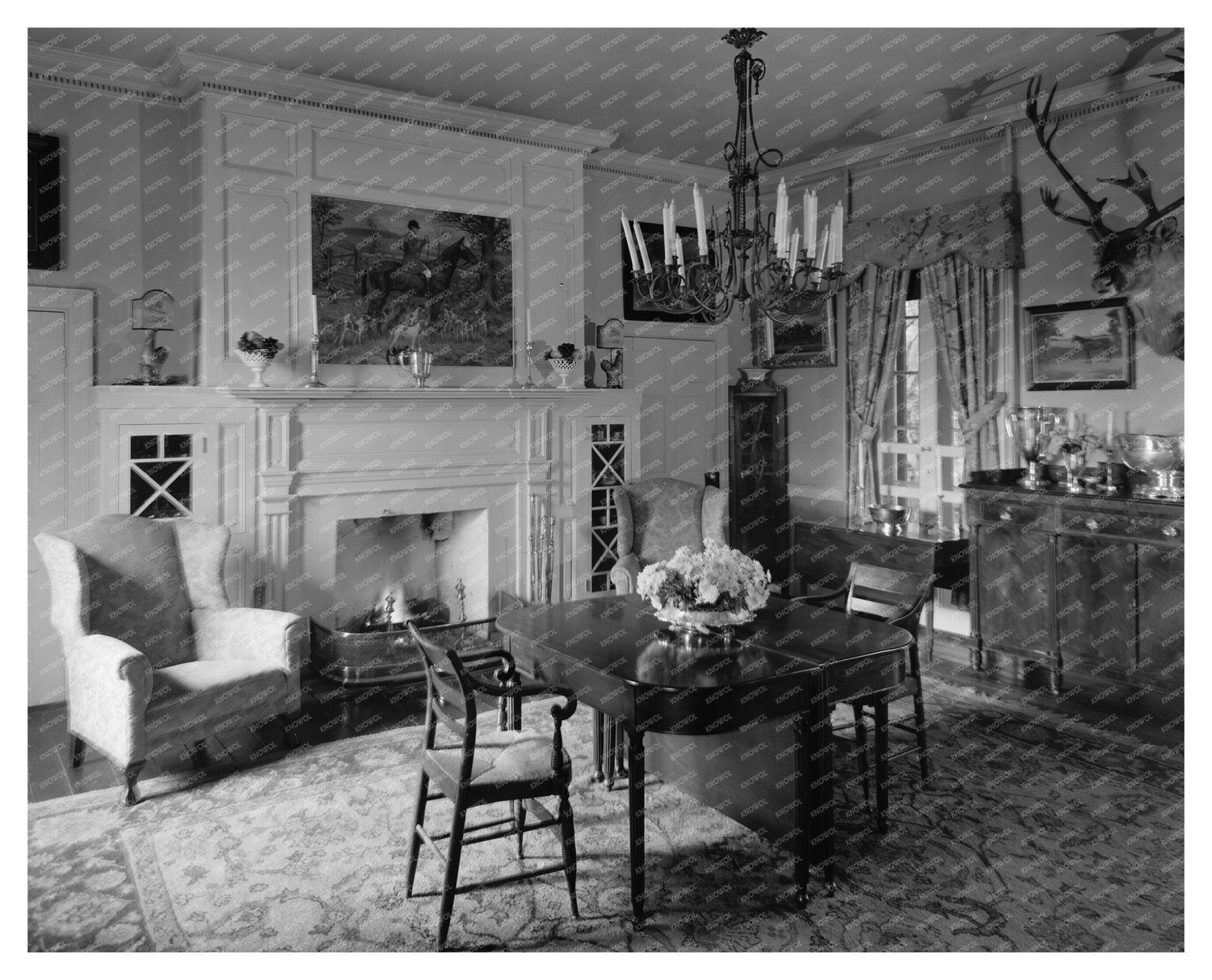 Loudoun County, VA Interior Photo, Early 20th Century