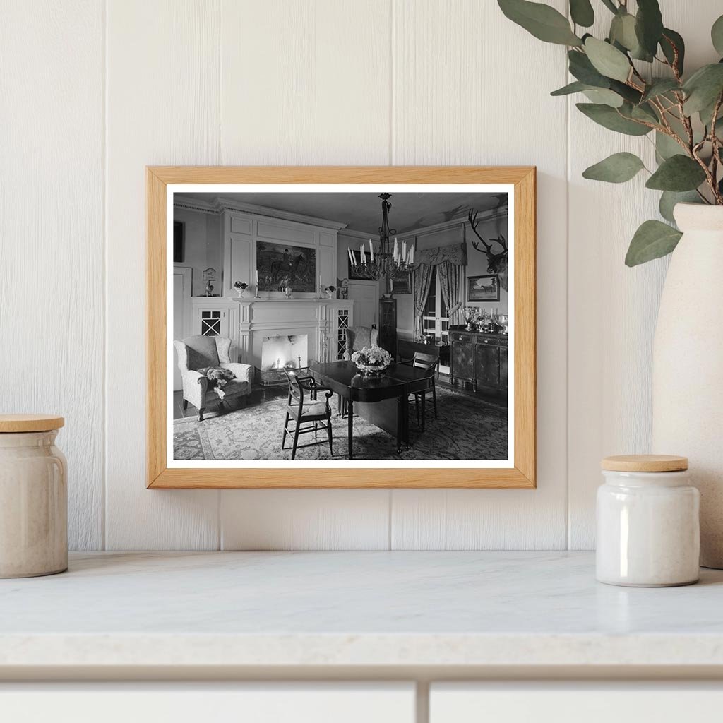 Loudoun County VA Interior Scene Photograph 1900s