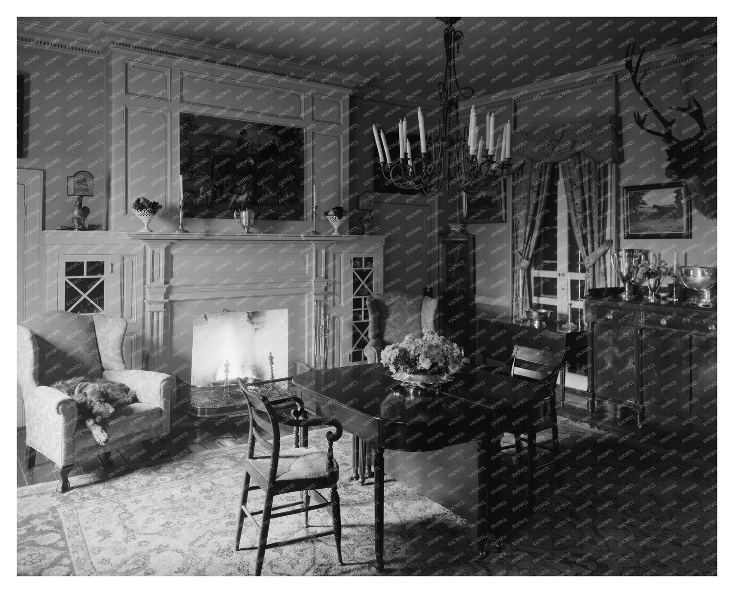 Interior Scene in Loudoun County, VA, Early 20th Century