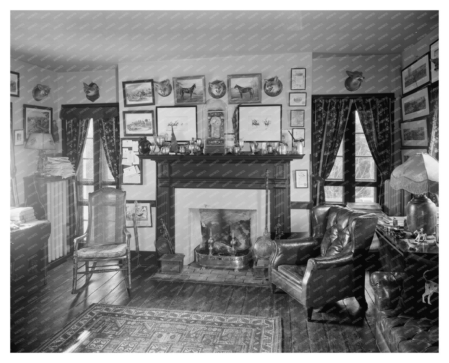 Loudoun County VA Interior Scene, Early 20th Century