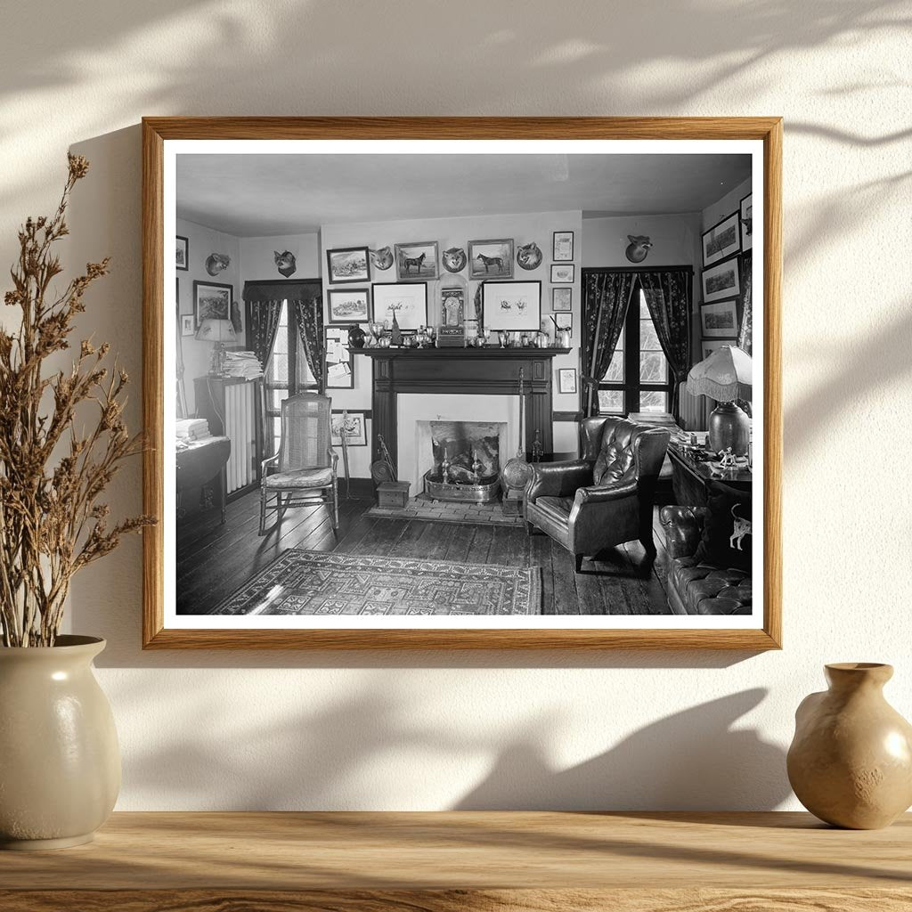 Loudoun County VA Interior Scene, Early 20th Century