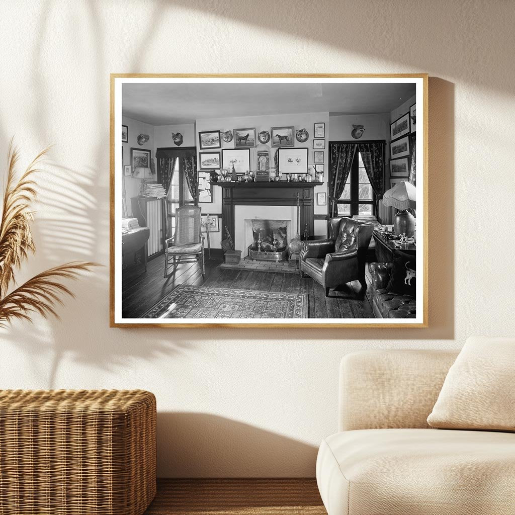 Loudoun County VA Interior Scene, Early 20th Century