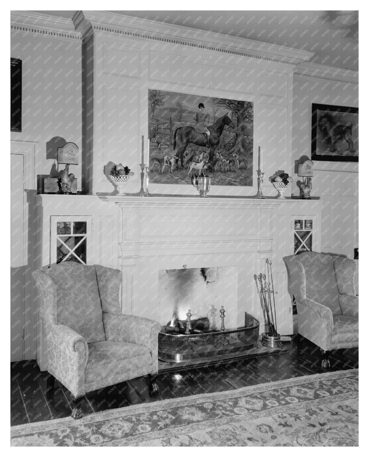 Vintage Interior Photo, Loudoun County, VA, 20th Century