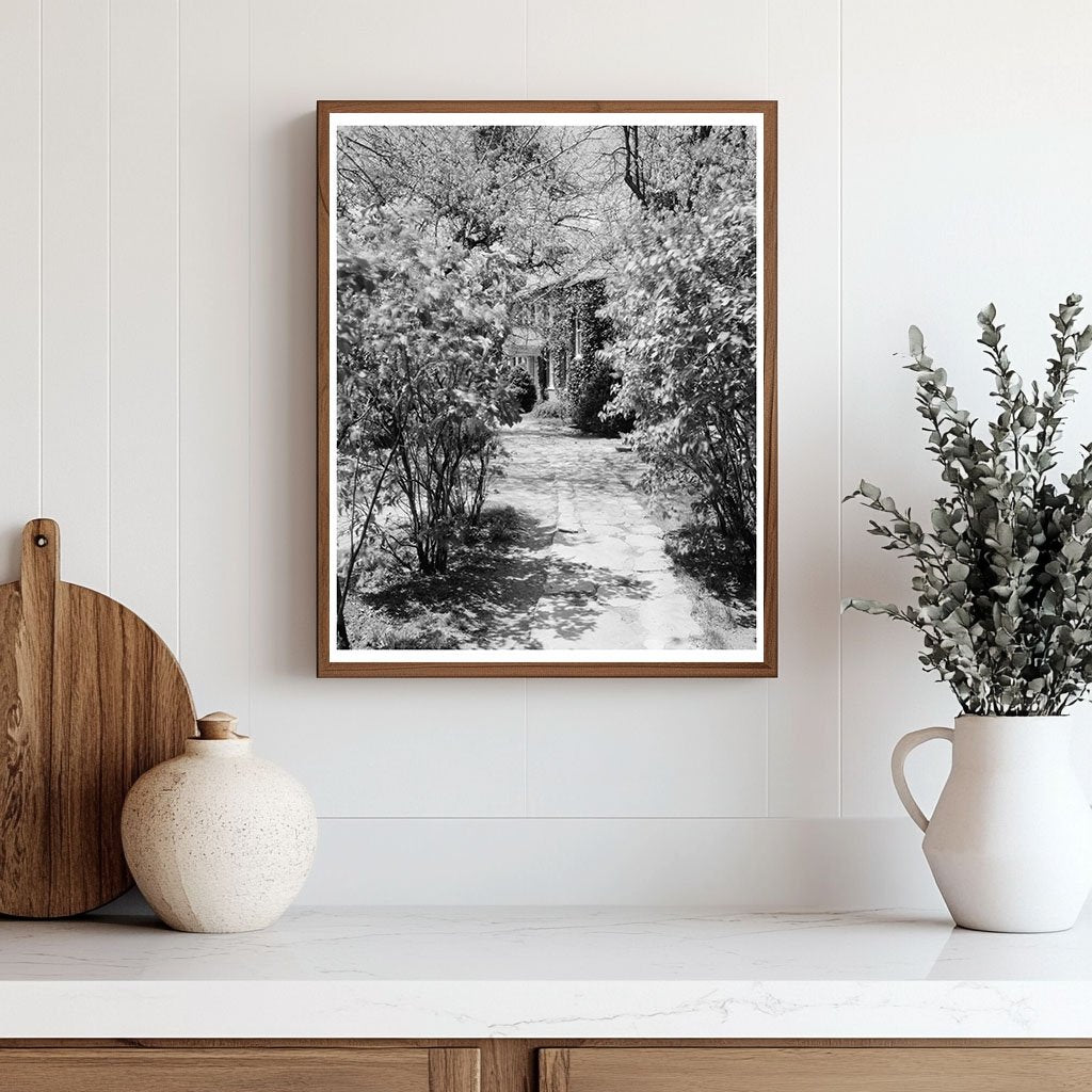 1953 Vintage Garden Scene in Middleburg, VA
