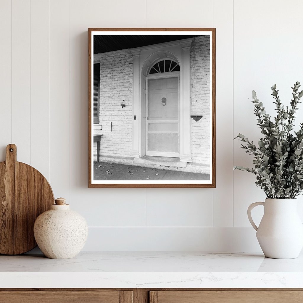 Middleburg VA Doorway Fanlight Photo, 1953