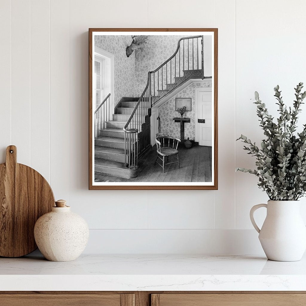 Middleburg VA Stairway Photo, Early 20th Century