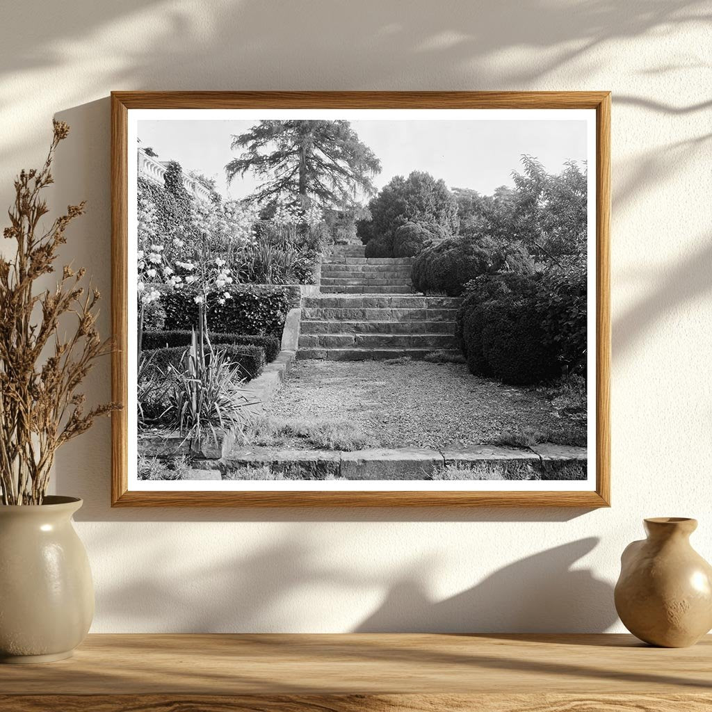 Loudoun County VA Estate Staircase Photo, Early 1900s