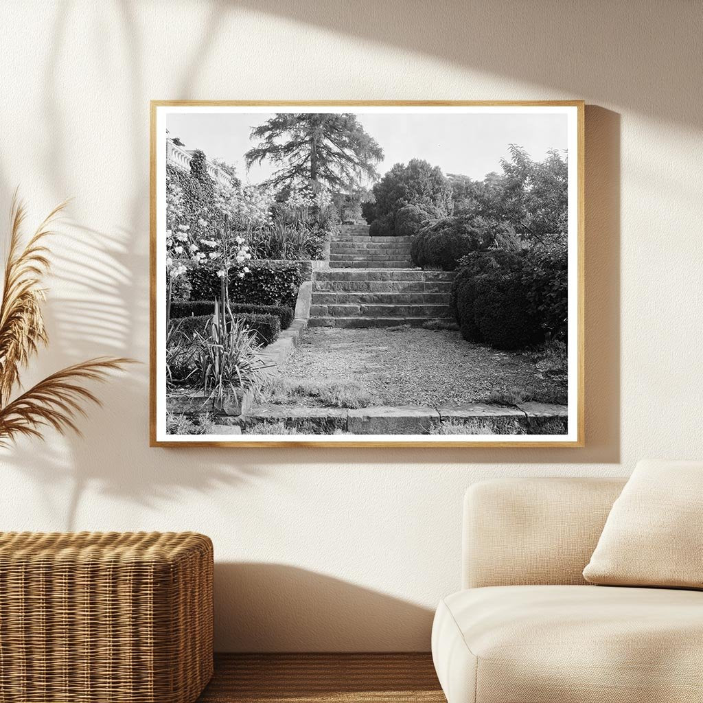 Loudoun County VA Estate Staircase Photo, Early 1900s