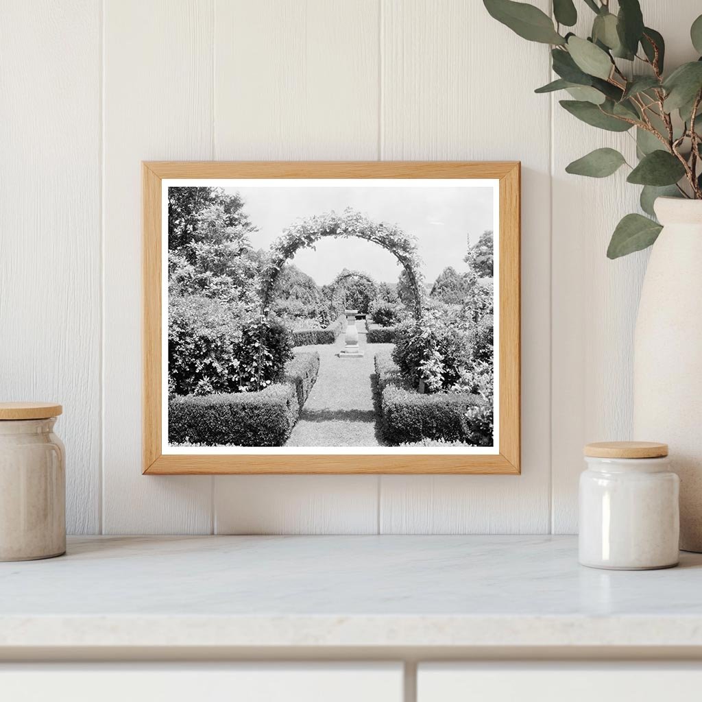 Vintage Garden Photo, Leesburg VA, 1953