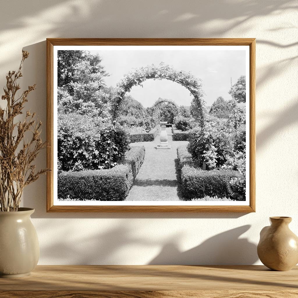 Vintage Garden Photo, Leesburg VA, 1953