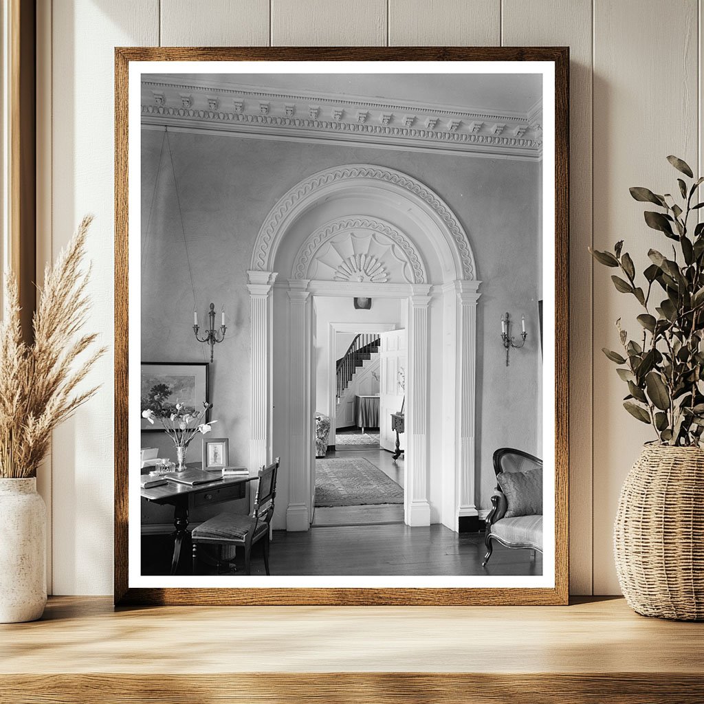 Vintage Interior Scene, Leesburg VA 1900s Architecture