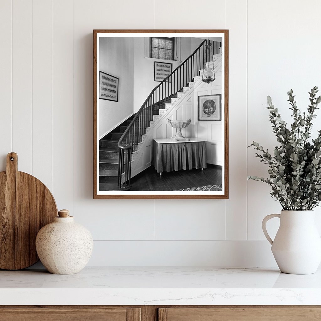 Loudoun County VA Interior Stairway Photo 1953