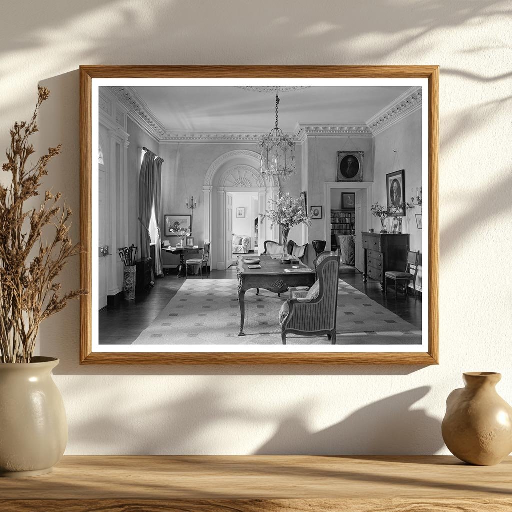 Vintage Interior Photo, Loudoun County, Virginia, 1900s