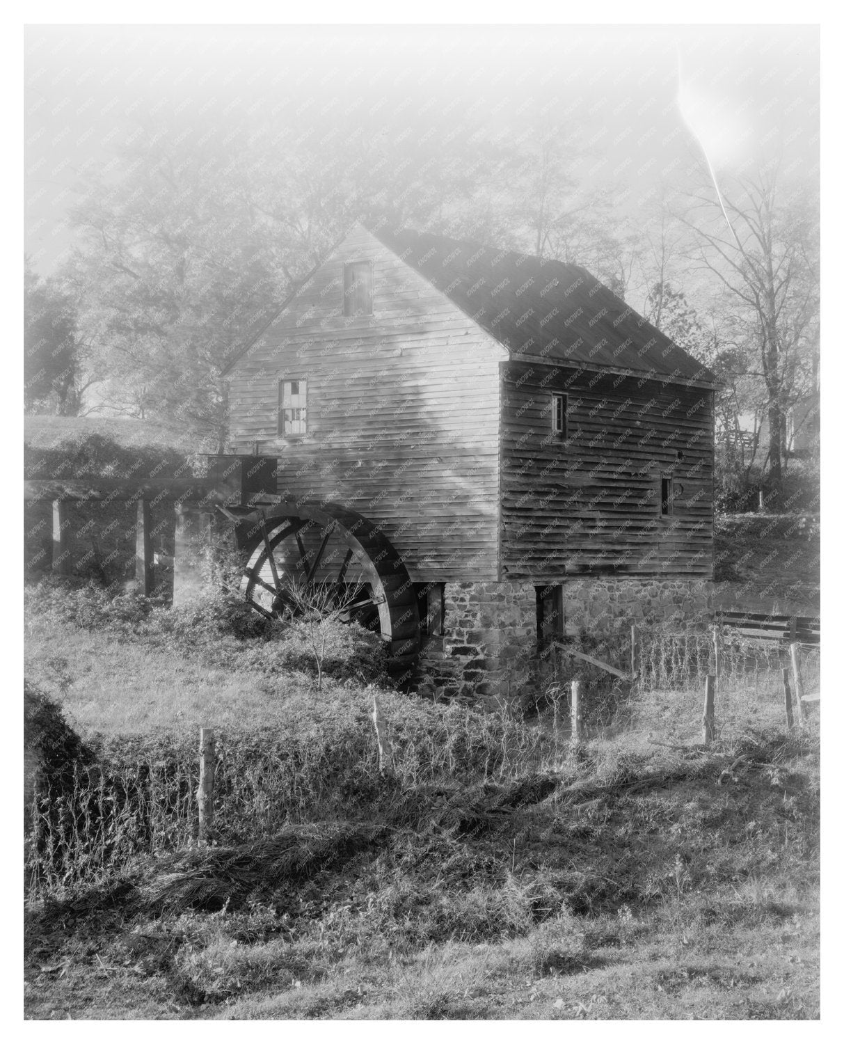 Water Mill at Pollards Farm, Louisa County, VA, 1953
