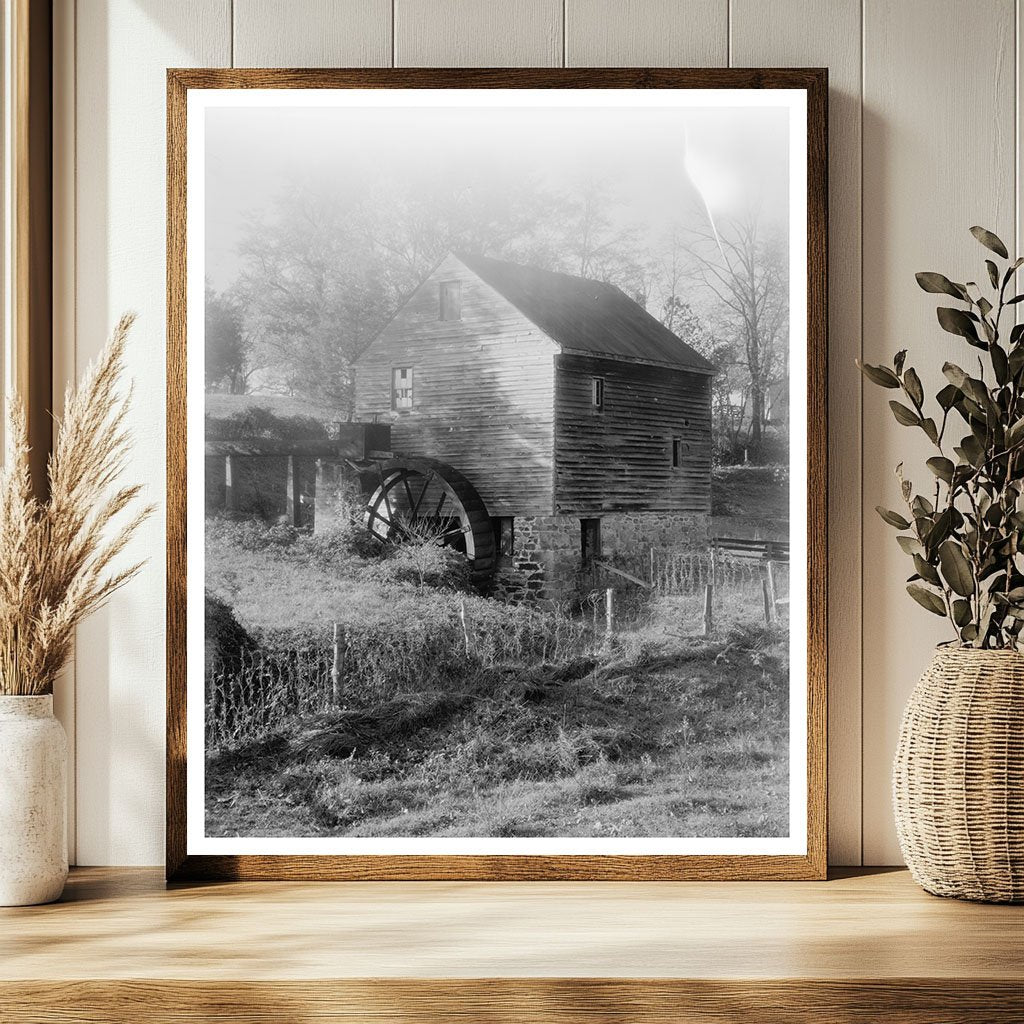 Water Mill at Pollards Farm, Louisa County, VA, 1953