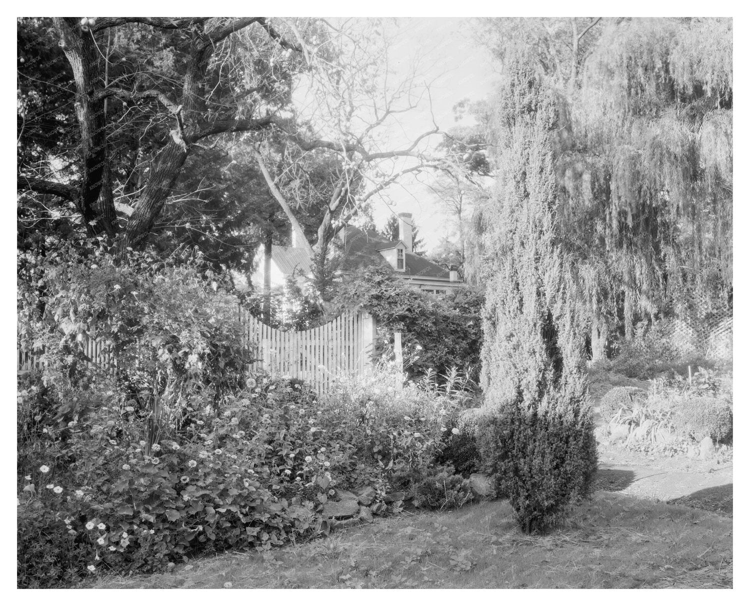 Vintage Garden Scene in Louisa County, Virginia, 1783