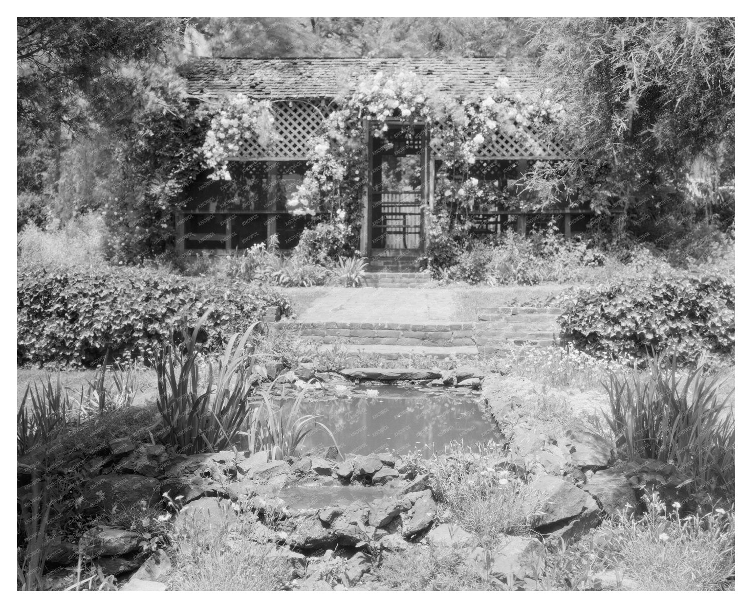 Historic Garden Scene, Louisa County, Virginia, 1783