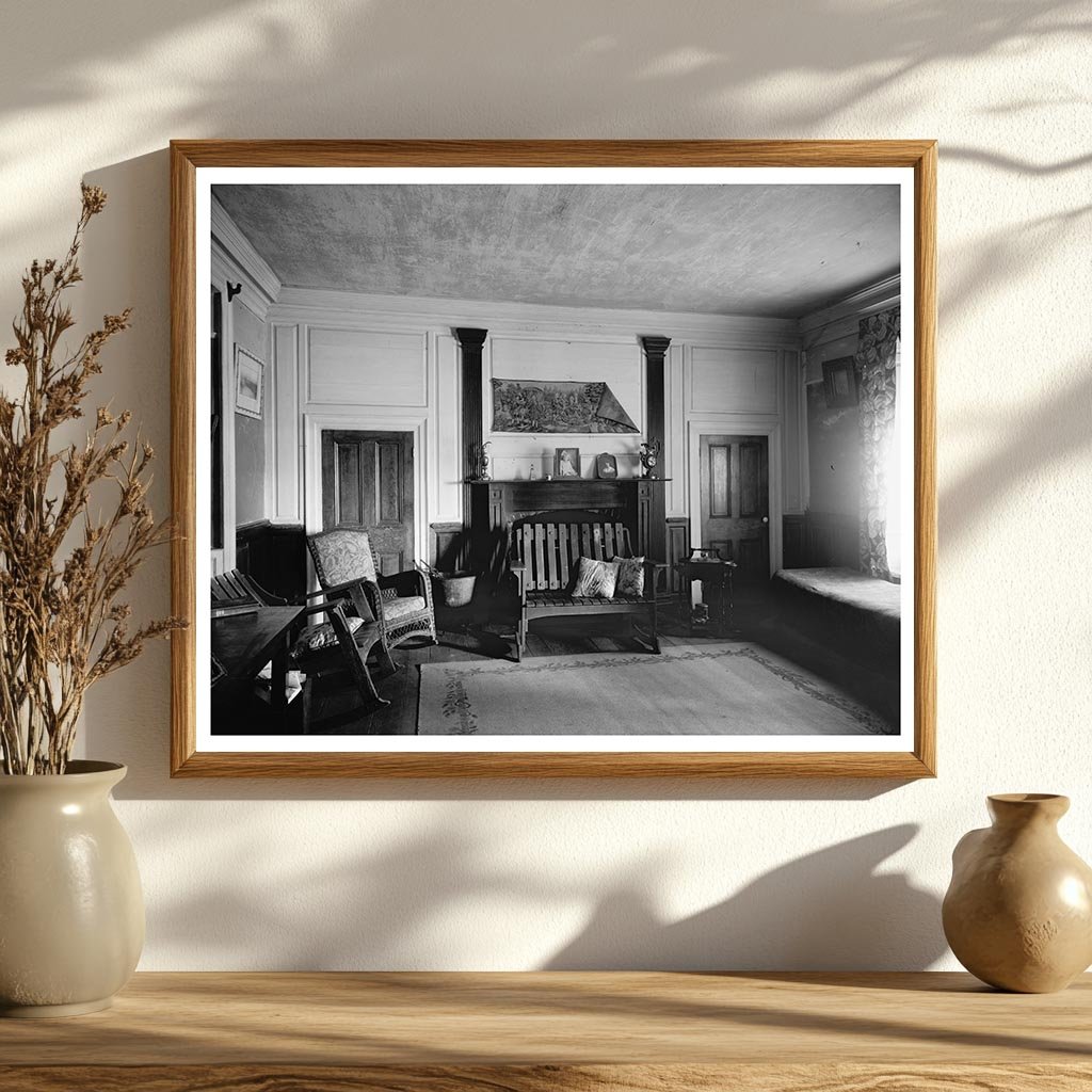 Armistead Home Interior, Mathews County, VA, Mid-20th Centur