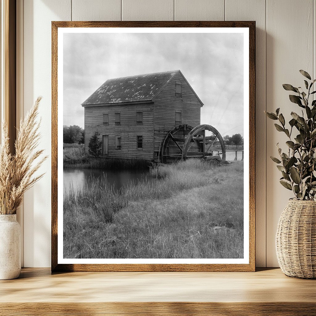 Water Mill in Mathews County, Virginia, Early 20th Century