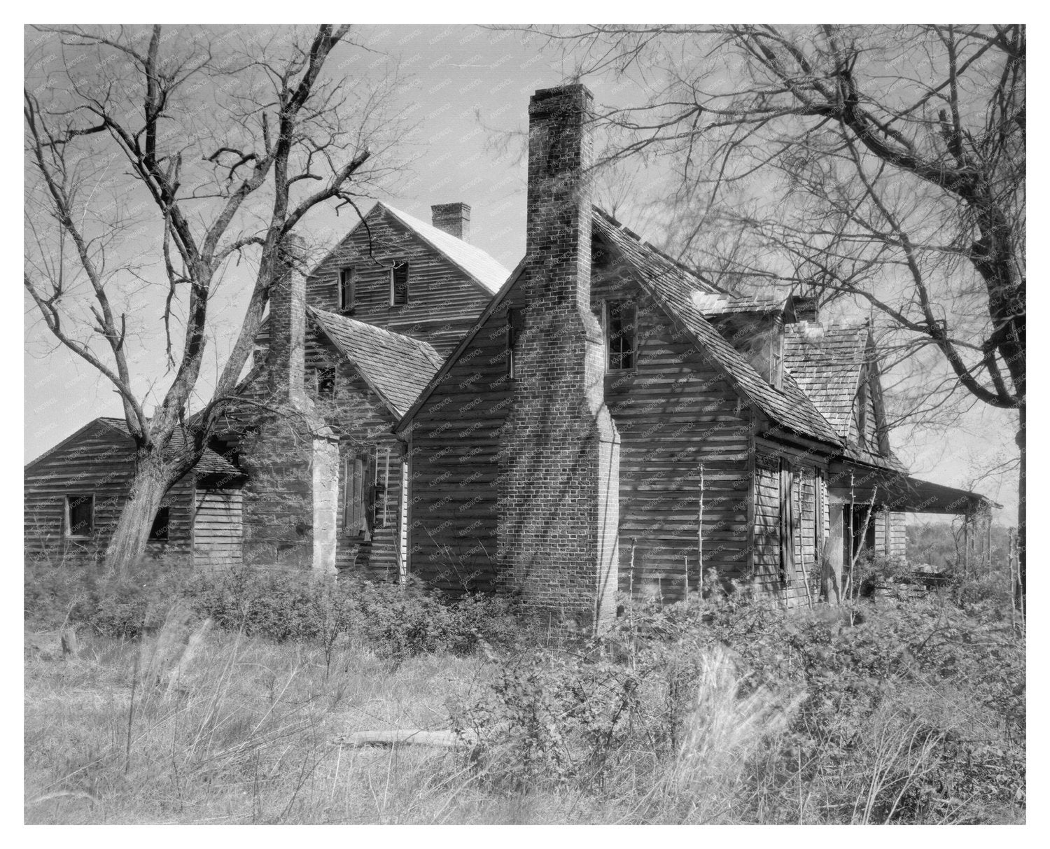 Vintage Farmhouse, Mecklenburg County, Virginia, 1953