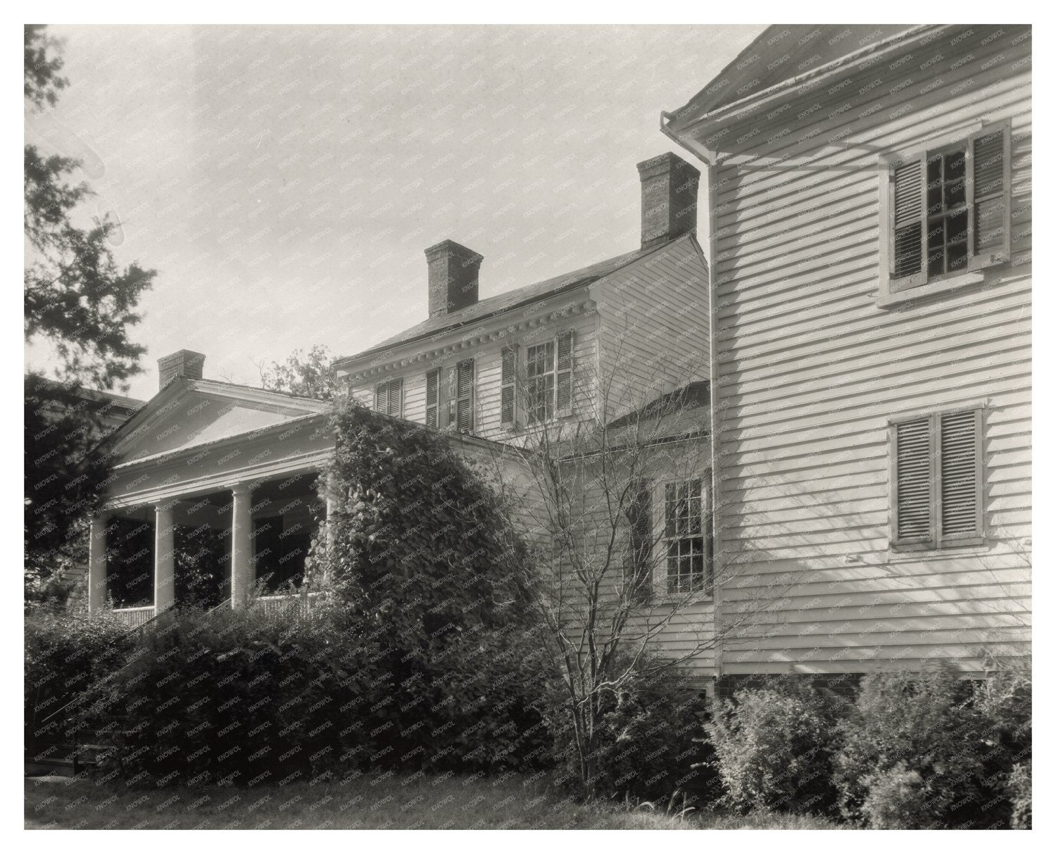 1953 Vintage Photograph of Edgewood, Virginia Residence