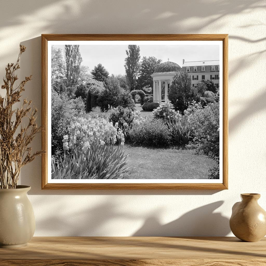 Warrenton VA Gardens 1953: Vintage Architectural View