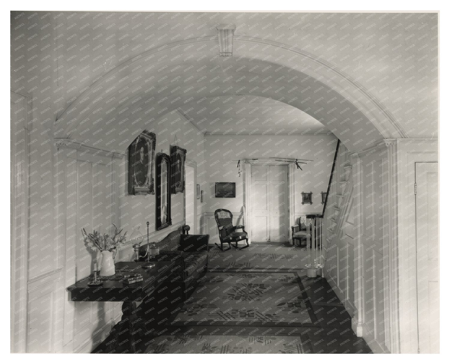 Old Hall in Nassawadox, VA: Vintage Photo from 1808