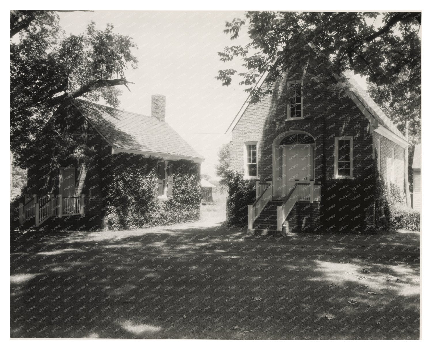Historic Clerks Office, Eastville VA, 1680 - Vintage Photo