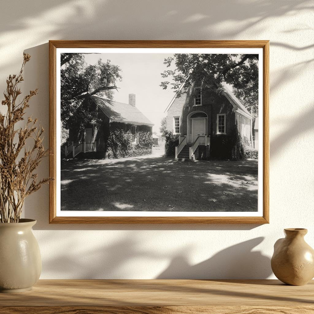 Historic Clerks Office, Eastville VA, 1680 - Vintage Photo