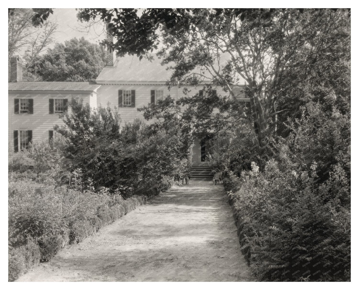 Historic Residence in Eastville, VA (1834) Vintage Photo