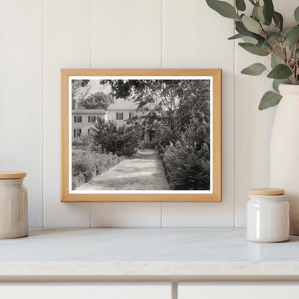 Historic Residence in Eastville, VA (1834) Vintage Photo