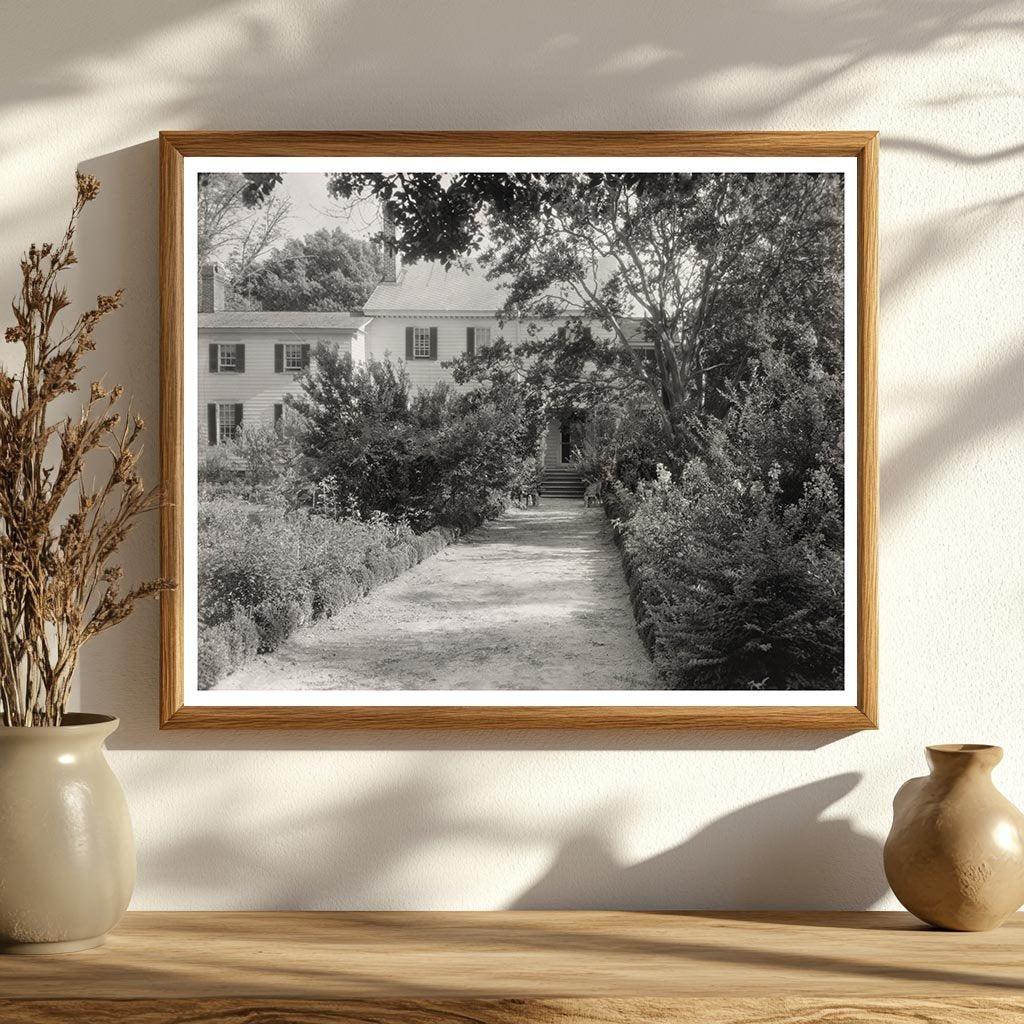 Historic Residence in Eastville, VA (1834) Vintage Photo