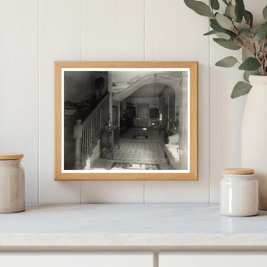 1834 Entrance Hall, Eastville, Virginia - Vintage Photo