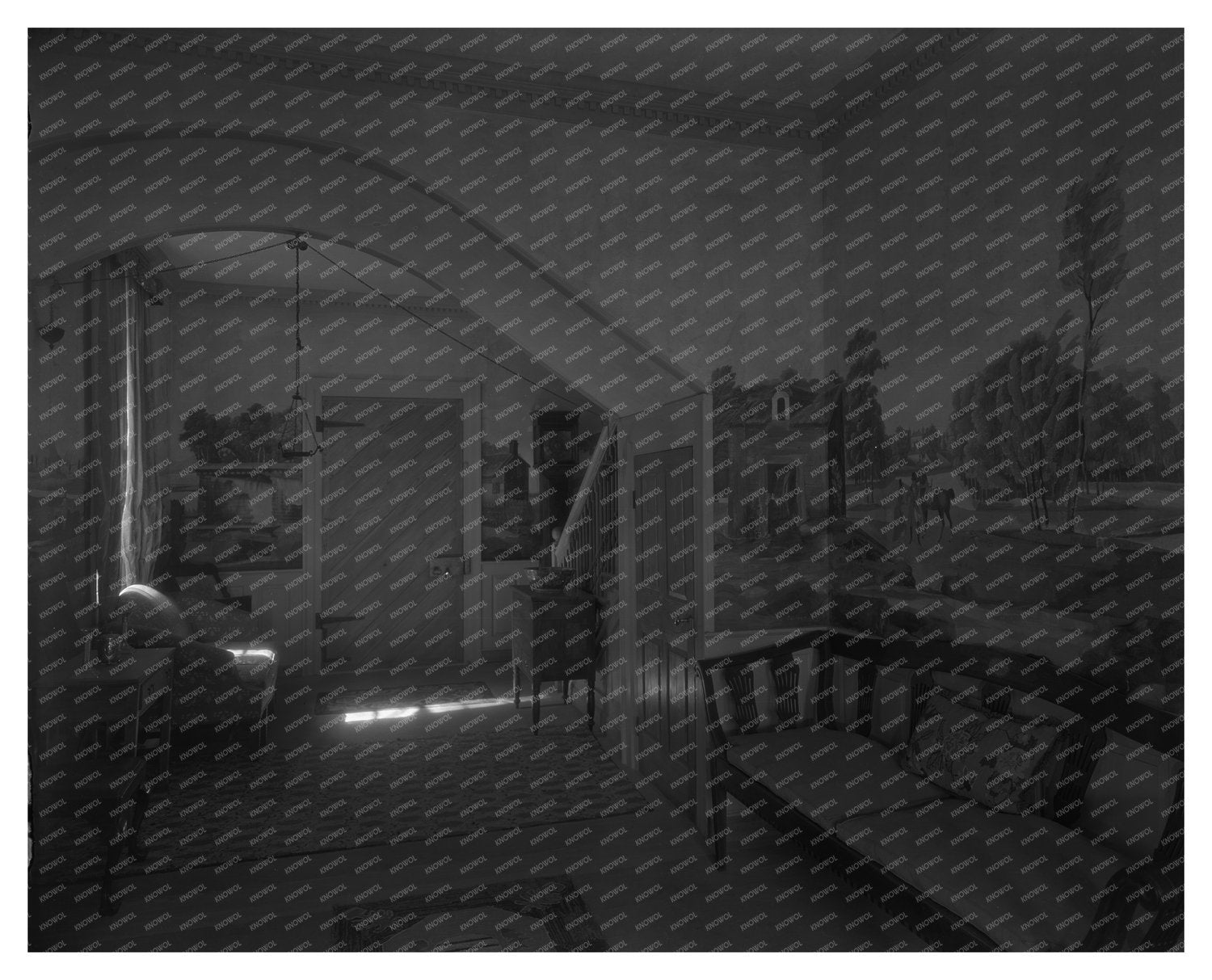 Eastville VA Historic Home Entrance Hall, 1834