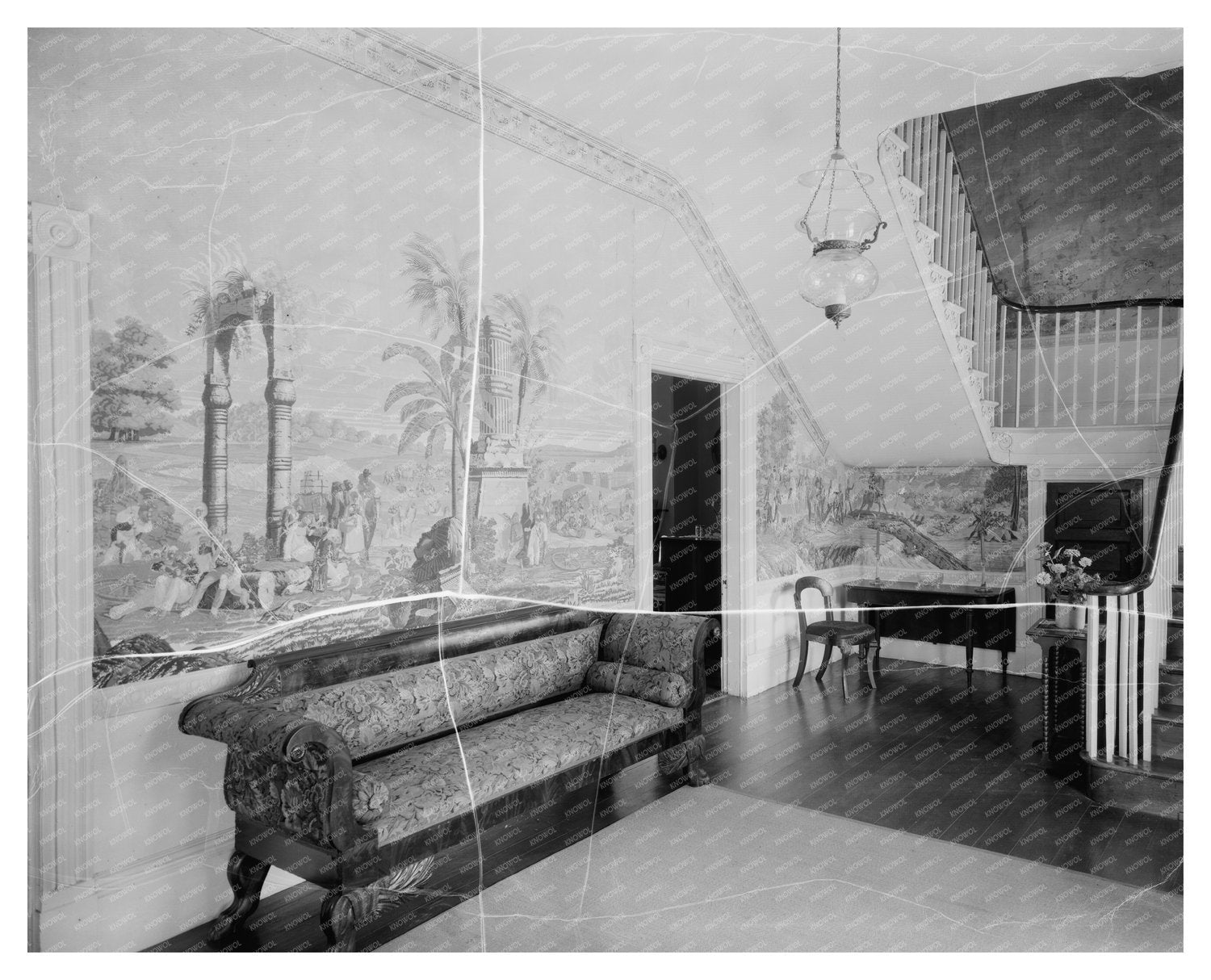 Eastville VA Vintage Home Interior Scene, 1780-1830