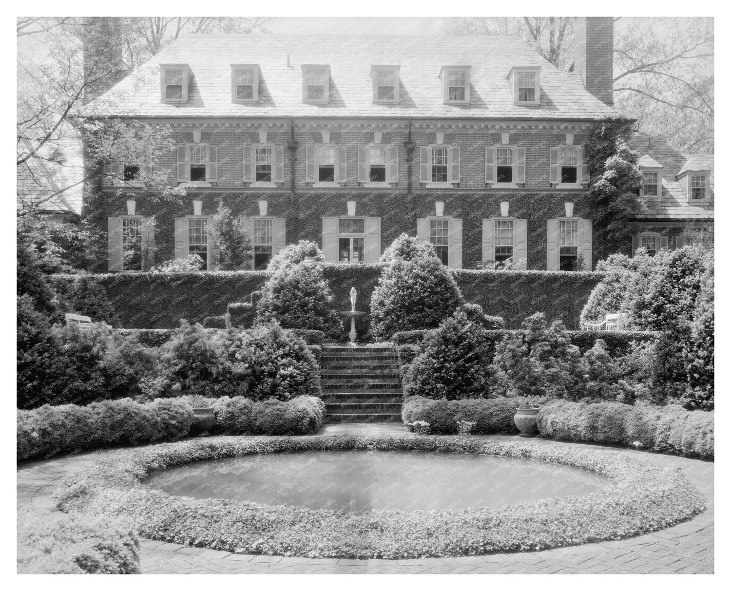 Gordonsville VA Vintage Architecture Photo 1953