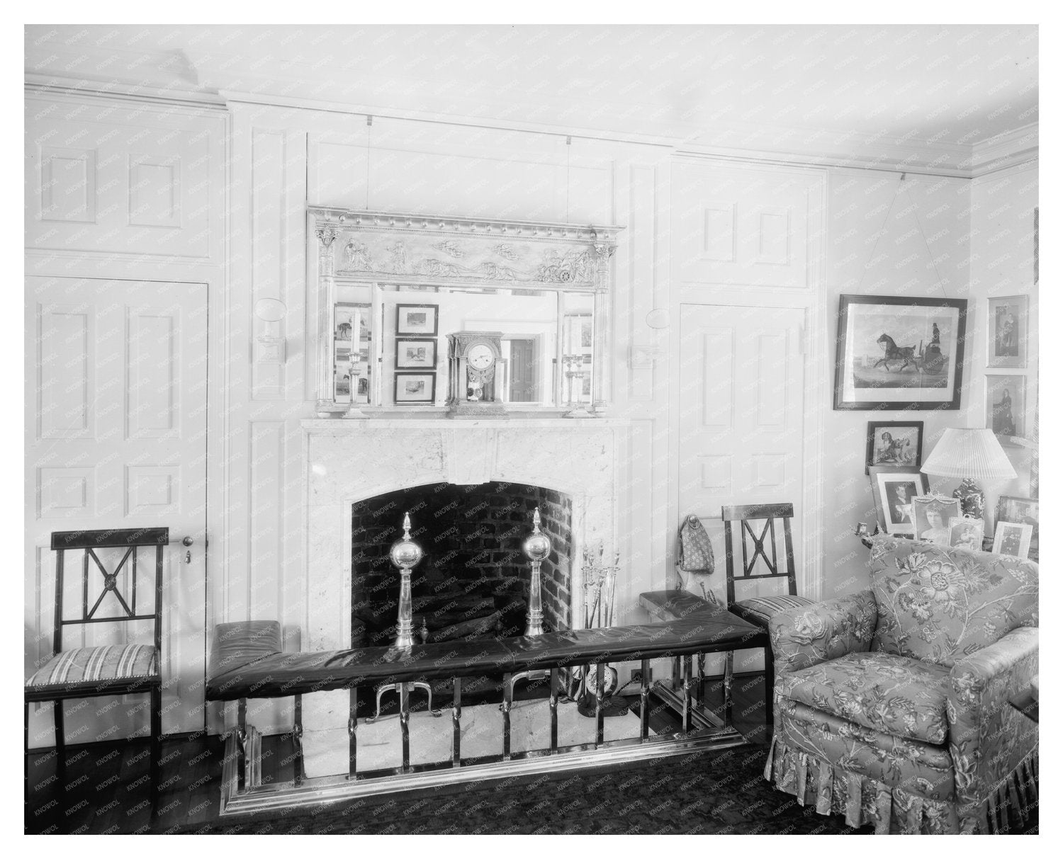 Gordonsville, VA Vintage Interior Scene, Early 20th Century