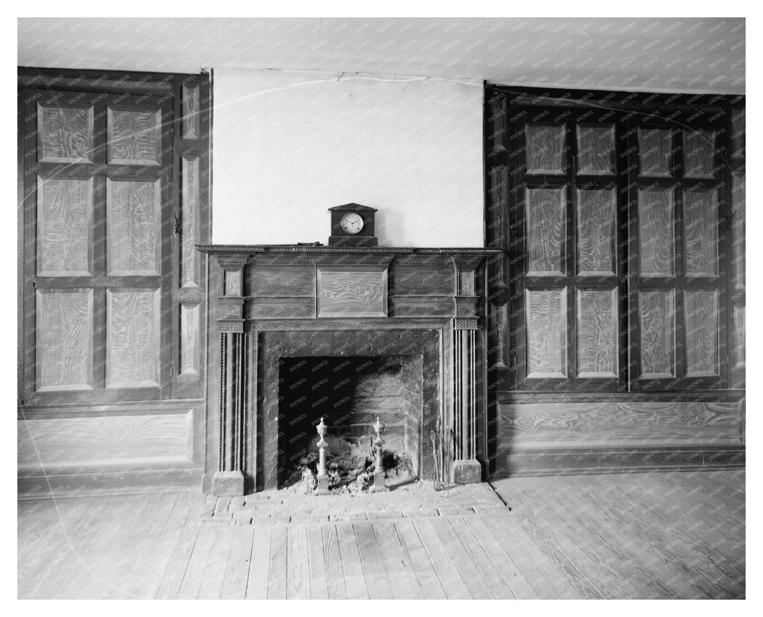 1825 Interior in Pittsylvania County, Virginia Vintage Photo