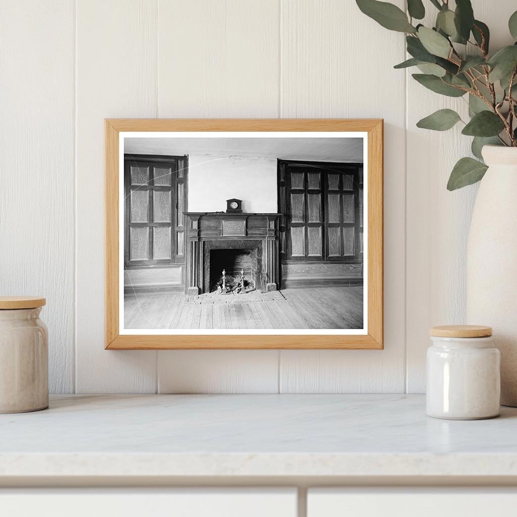 1825 Interior in Pittsylvania County, Virginia Vintage Photo