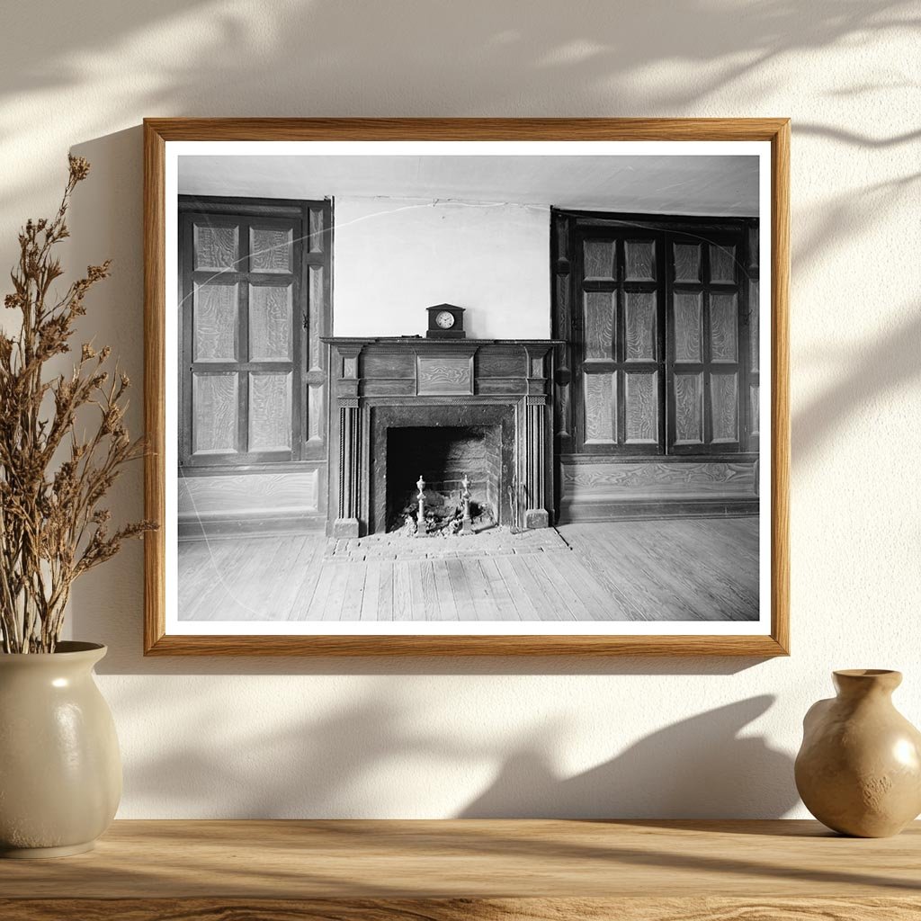 1825 Interior in Pittsylvania County, Virginia Vintage Photo