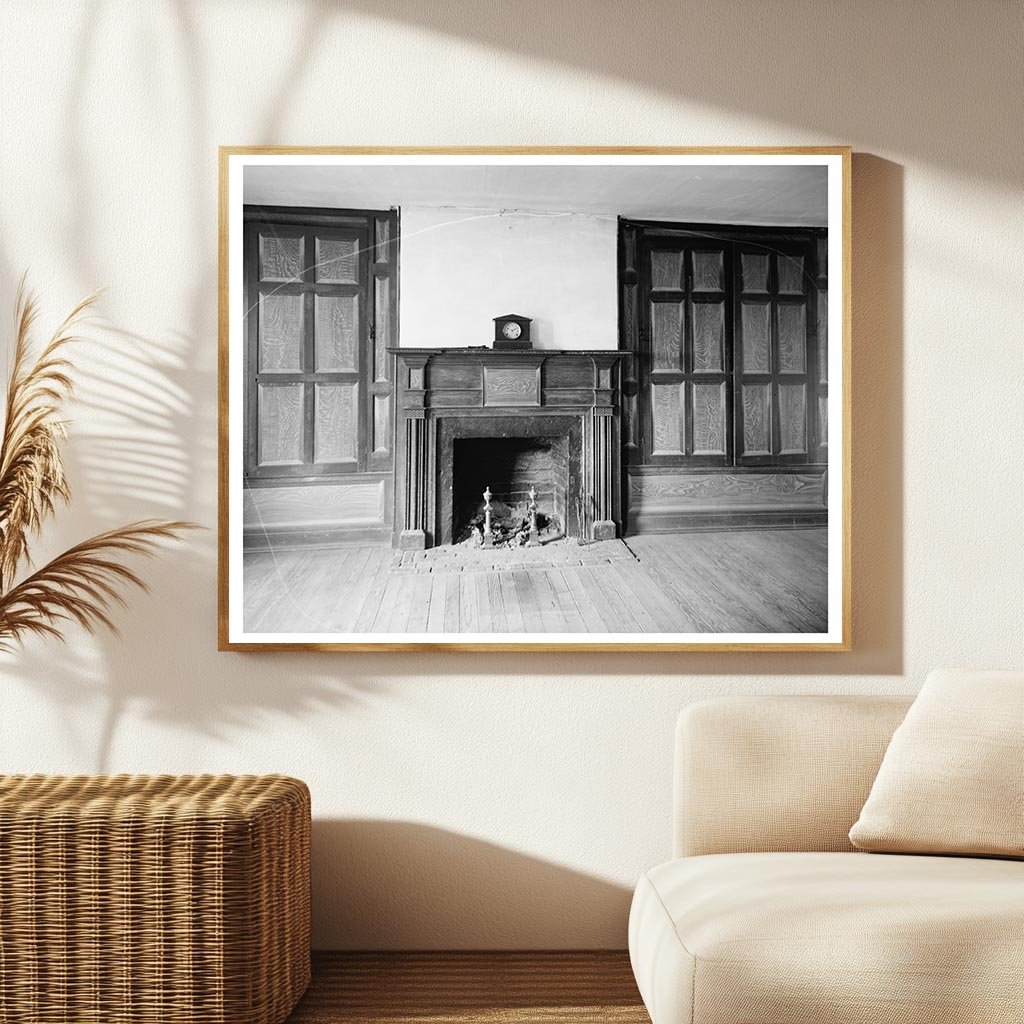 1825 Interior in Pittsylvania County, Virginia Vintage Photo