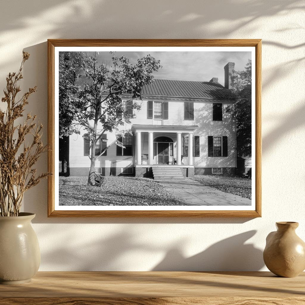 Pittsylvania County, VA Vintage House Photo, 1953