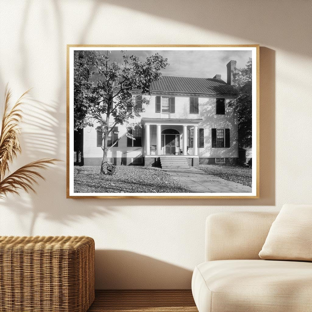 Pittsylvania County, VA Vintage House Photo, 1953