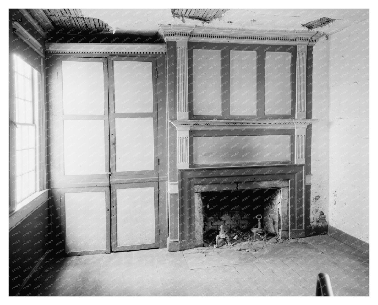 Powhatan County VA Interior Scene, Early 20th Century