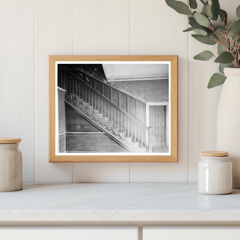 Staircase Interior in Powhatan County, Virginia, 1953