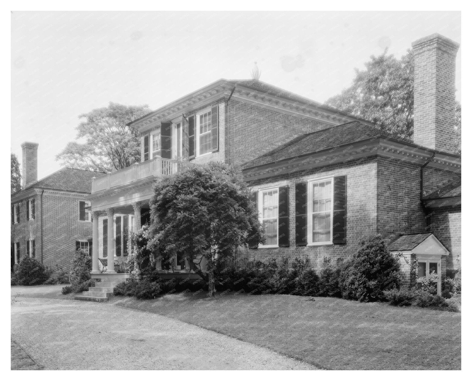 Historic Harrison House, Surry VA, 1730, Jeffersons Design