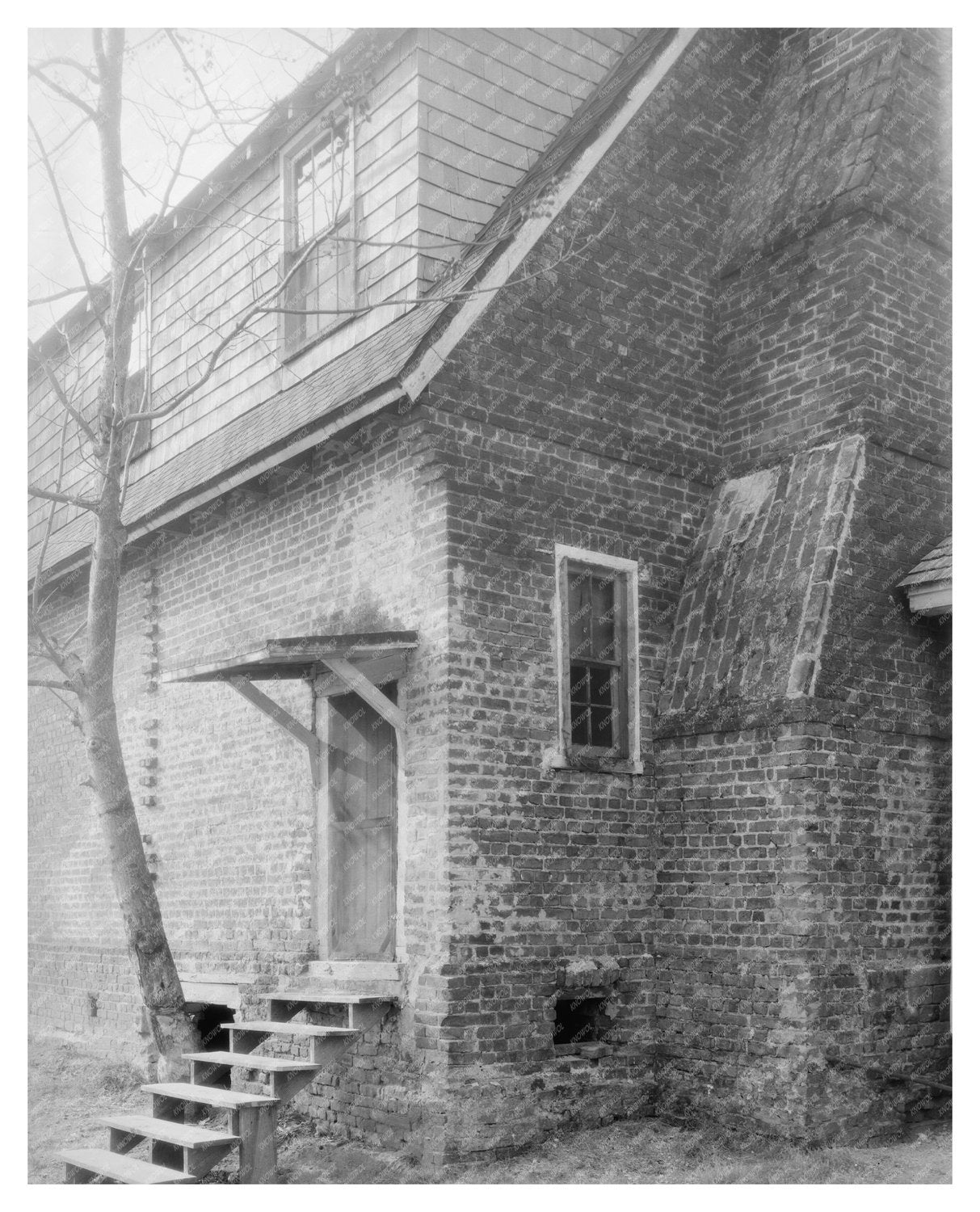 James Wishart House, Virginia, 1654 Vintage Photo