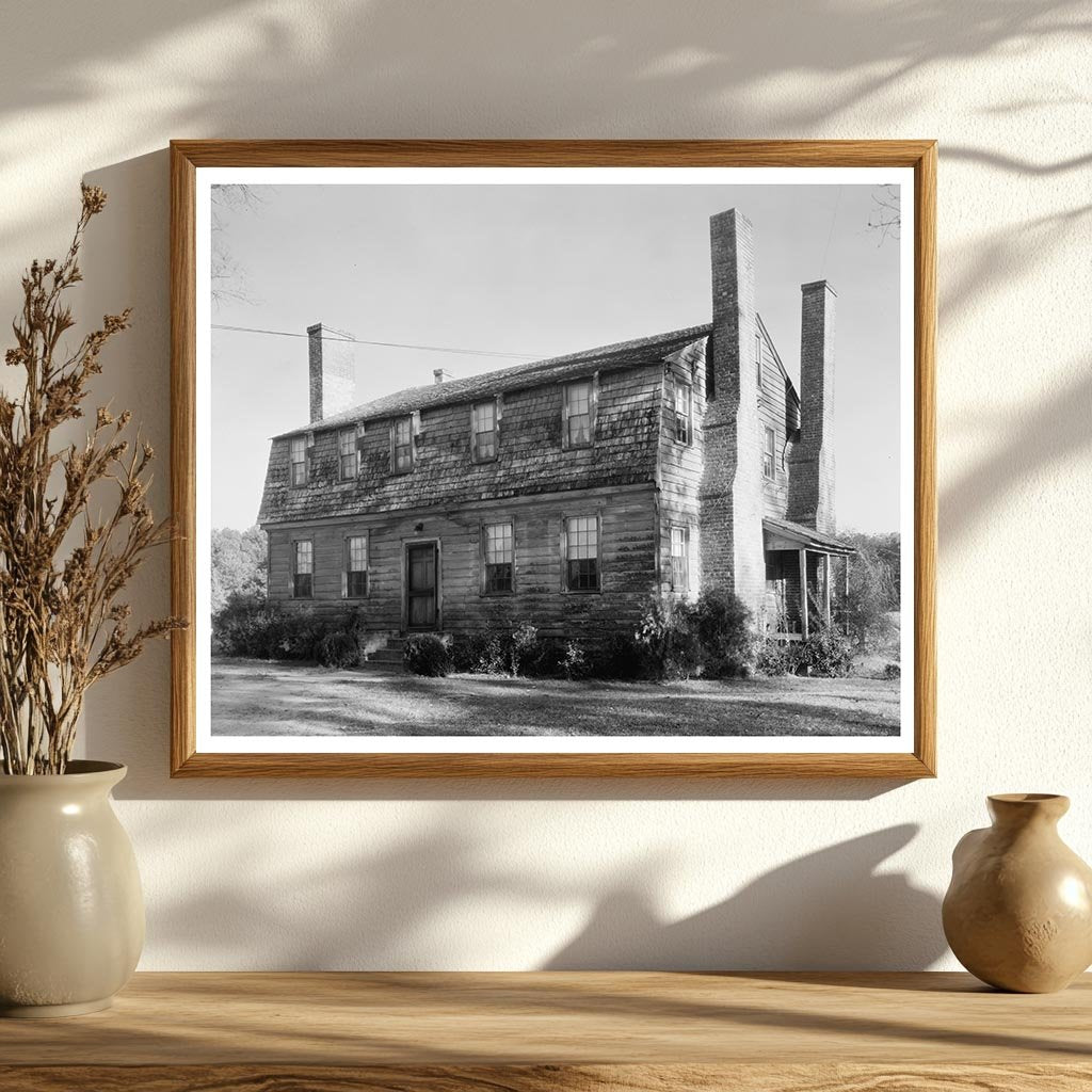 Reuben Lovett House, Kempsville, VA, 1790 - Vintage Photo